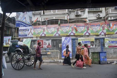 Security Deployed in Kolkata India Stock Photos