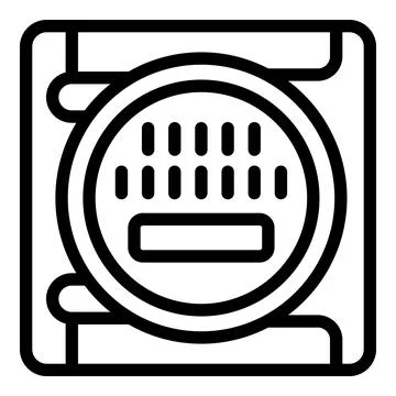 Security deposit box icon outline vector. Rich access 库存插图