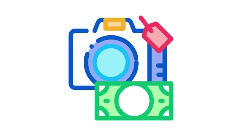 Security deposit camera Icon Animation Stock Footage 145281307