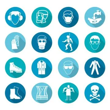 Security design icons Stock Illustration