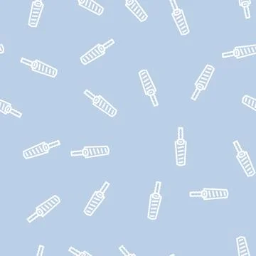 Security device airport line vector seamless pattern Stock Illustration