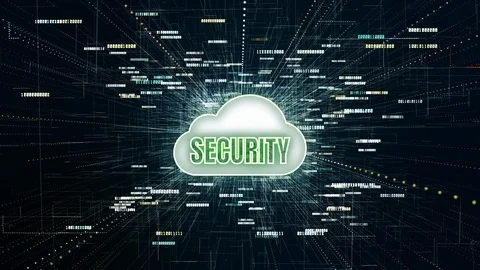 Security digital data and conceptual futuristic at information technology net Stock Footage 108611173