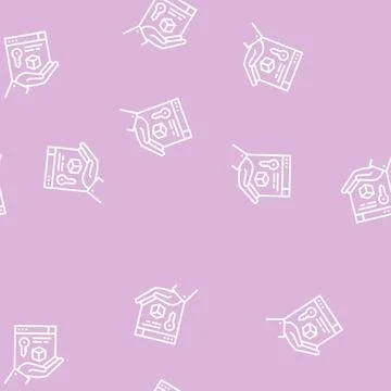 Security digital processing line seamless pattern イラスト素材