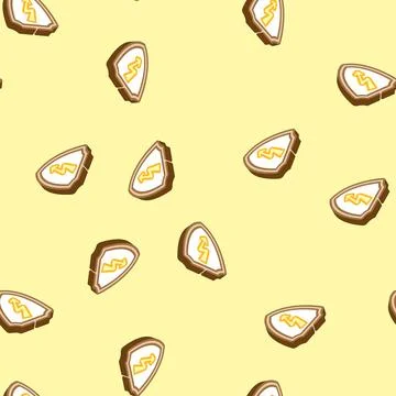 Security electricity isometric icon seamless pattern Illustrazione stock