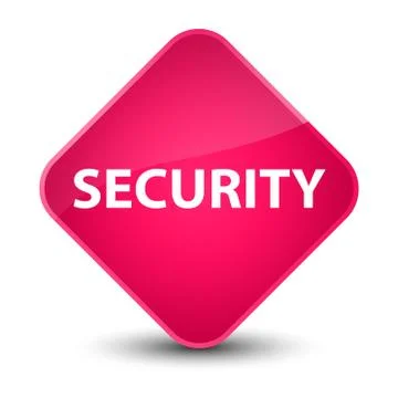 Security elegant pink diamond button Stock Illustration