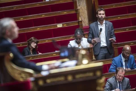 Security Elysee Palace official Alexandre Benalla political scandal, Paris, Fran Stock-Fotos