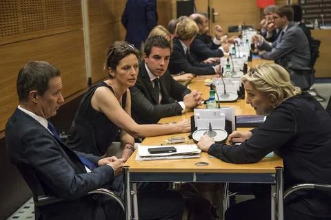 Security Elysee Palace official Alexandre Benalla political scandal, Paris, Fran 스톡 사진