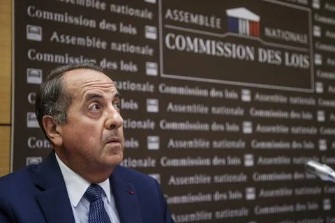 Security Elysee Palace official Alexandre Benalla political scandal, Paris, Fran Stock Photos