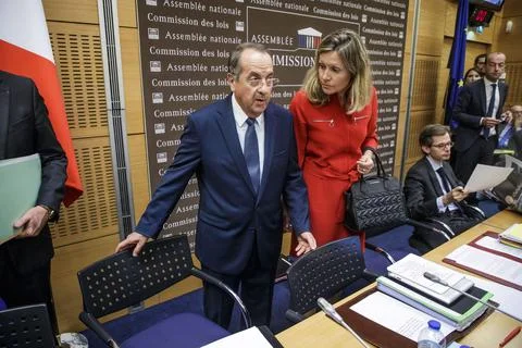 Security Elysee Palace official Alexandre Benalla political scandal, Paris, Fran Foto stock