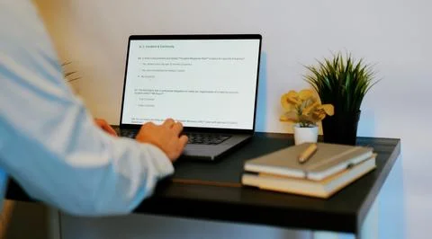 Security Engineer Does Third Party Risk Assessment Stock Photos
