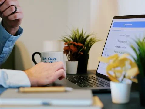 Security Engineer Does Third Party Risk Assessment Stock Photos