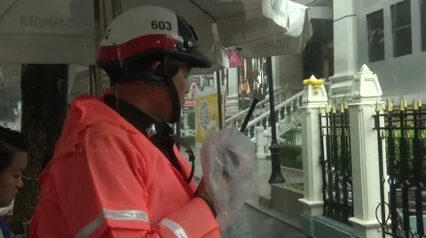 Security at Erawan Shrine 스톡 동영상 55488810