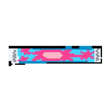 Security event bracelet pixel art vector illustration Stock Illustration