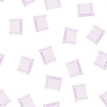 Security fence glyph seamless pattern Illustrazione stock