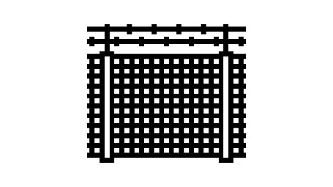 Security fence line icon animation Stock Footage 224254053