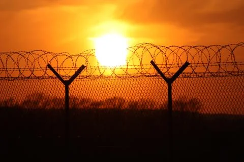 Security fence 스톡 사진