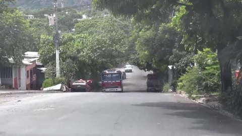 Security Forces of El Salvador settle in 3 populous communities in urban areas,  Stock Footage 252768411