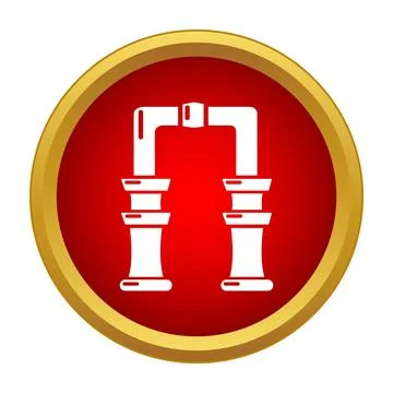 Security gate metal detector scanner icon Stock Illustration