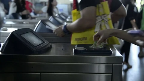 Security gateway and electronic card reader Stock Footage 71019380