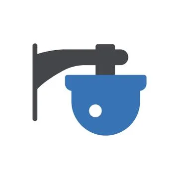 Security glyph color icon 스톡 일러스트