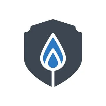 Security glyph colour icon Stock Illustration