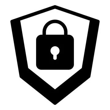 Security glyph icon vector illustration isolated on white background Stock-Illustration