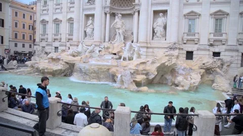 Security guard in blue vest controlling visitor access to the lower view Stock Footage 334508371