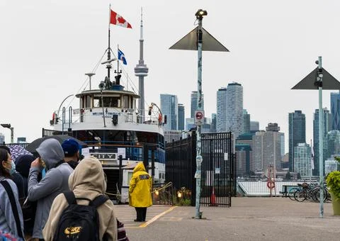 Security Guard at Ferry Dock Stock Photos