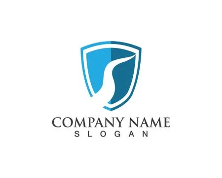 Security guard logo design vector shield template Stock Illustration