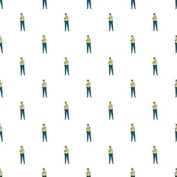 Security guard pattern background with seamless repetition Stock-Illustration