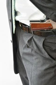 Security guard with pistol Stock Photos