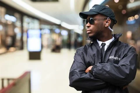 Security Guard In Shopping Mall Stock Photos