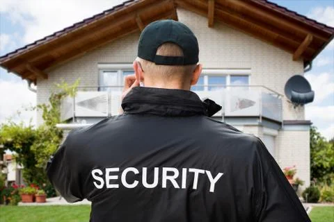 Security Guard Wearing Jacket Stock Photos