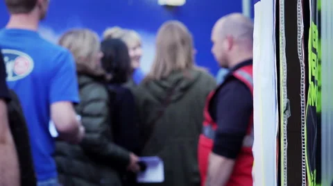 The security guards check the audience before entering the concert venue Stock Footage 54780275