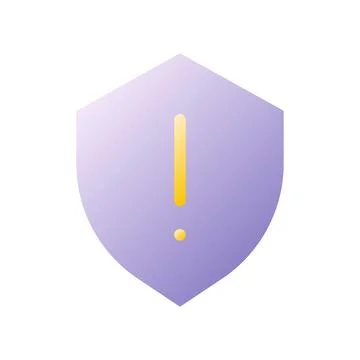 Security hazard flat gradient two-color ui icon イラスト素材
