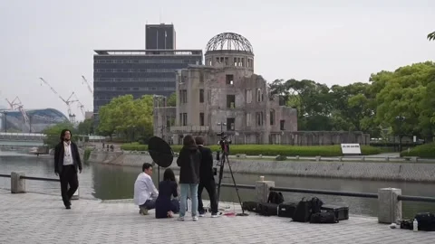 Security heightened in Japan's Hiroshima ahead of G7 Summit, JAPAN, JP - 18 May  Stock Footage 241465862