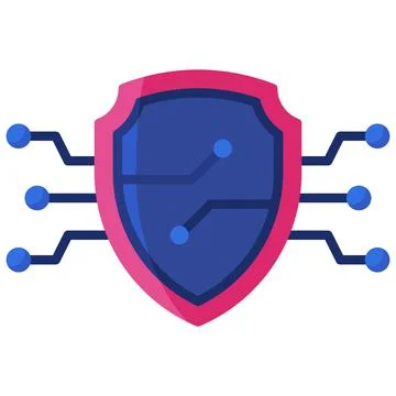 Security icon, Blockchain related vector illustration Stock Illustration