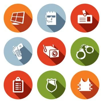 Security icon collection Stock Illustration