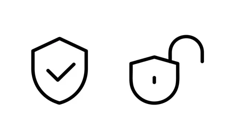 Security icon Vidéo 342693126