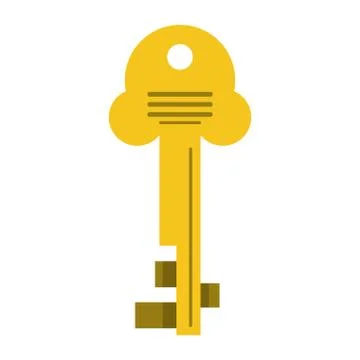 Security icon key safe cartoon イラスト素材