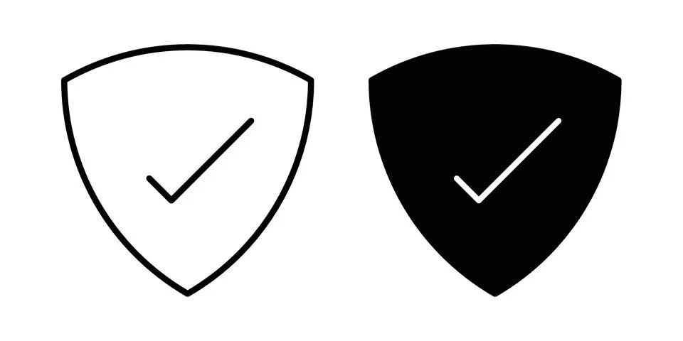 Security icon pack with silhouette and stroke web icons Stock Illustration