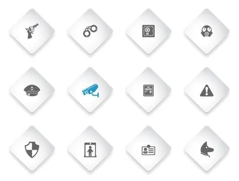 Security Icon Set Stockillustratie