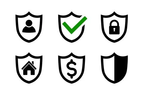 Security icon set. Lock icon. Insurance symbols Stock-Illustration