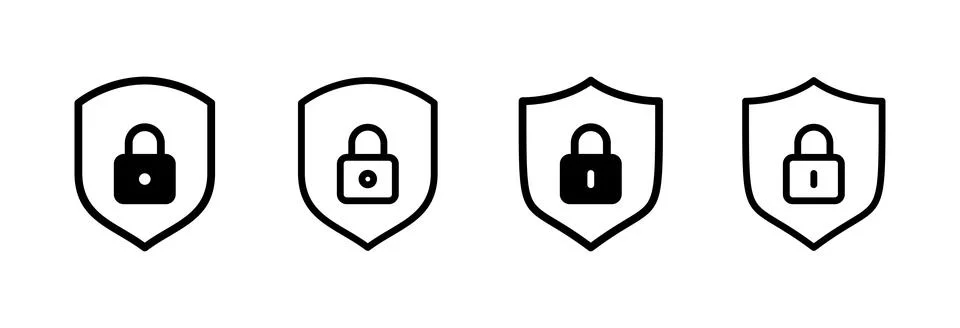 Security icon vector illustration. protection sign and symbol. privacy. vpn Illustrazione stock