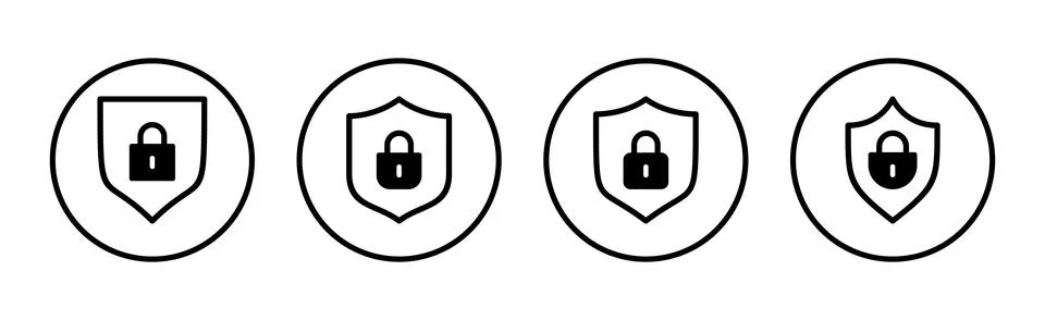 Security icon vector illustration. protection sign and symbol. privacy. vpn Illustrazione stock