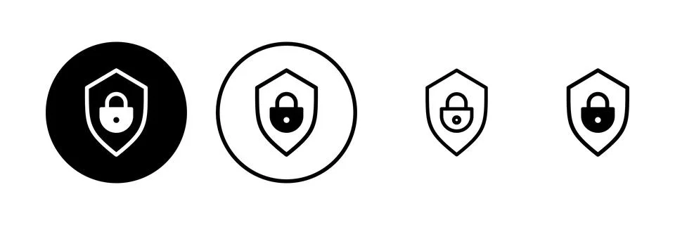 Security icon vector illustration. protection sign and symbol. privacy. vpn Illustrazione stock