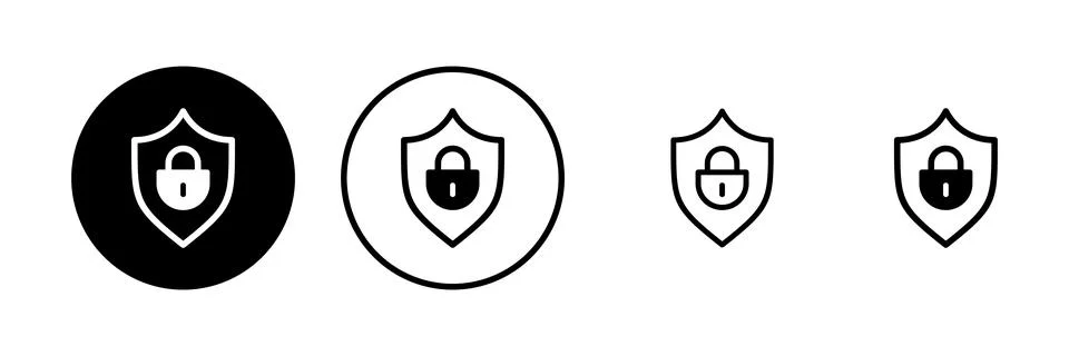 Security icon vector illustration. protection sign and symbol. privacy. vpn Stock Illustration