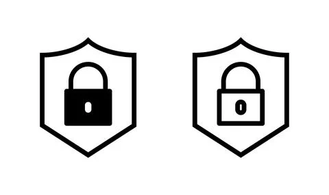Security icon vector. protection icon. privacy. lock Stock-Illustration