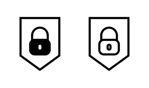 Security icon vector. protection icon. privacy. lock Ilustração Stock