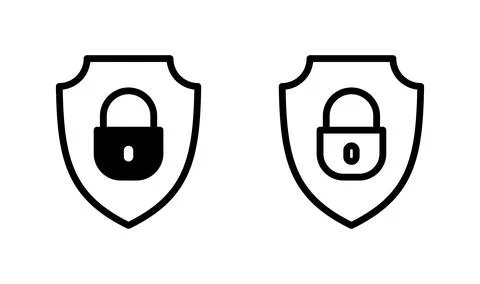 Security icon vector. protection icon. privacy. lock Stock-Illustration
